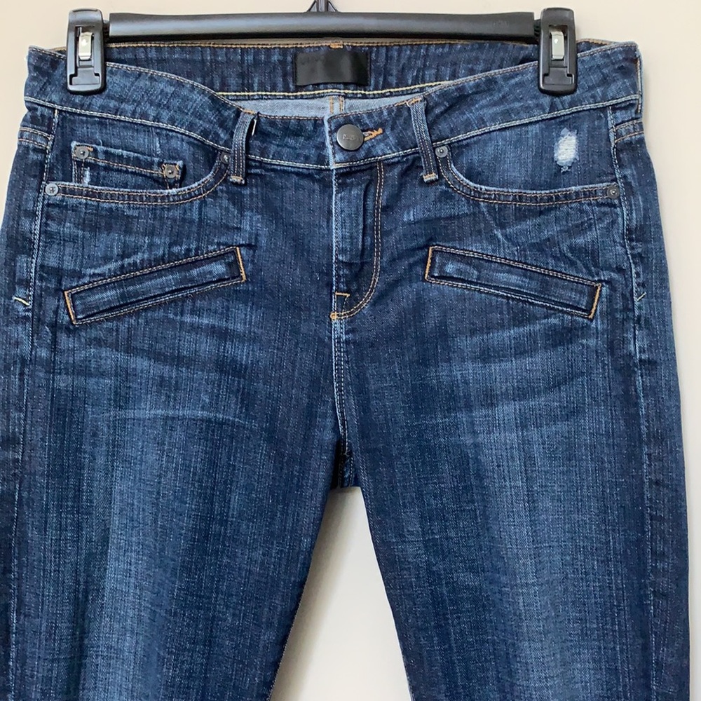 VINCE. Welt Pocket Skinny jeans dark wash mid rise cotton elastane size 30